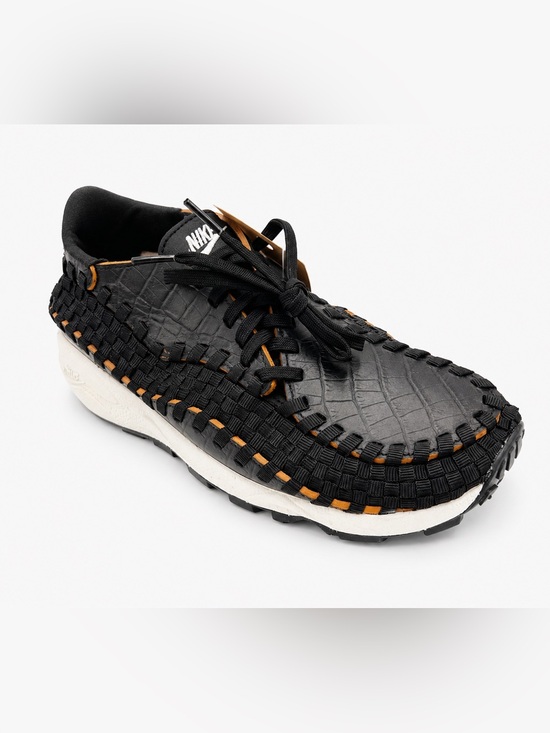 Nike Shoes - Nike Air Footscape Woven Croc Black Leather Sneakers New Women’s Size 7.5 Rare